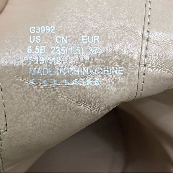 Coach Black Ankle Boots with Silver Accents - Picture 12 of 12